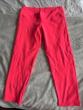 Women's Neon Pink High-Waist Performance Leggings